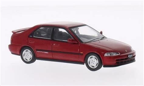 Modellino In Miniatura Honda Civic Ixo Sir Eg Rosso Rhd