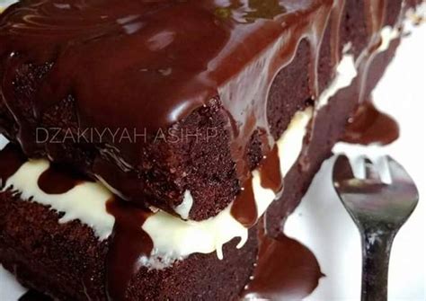 Resep Cake Coklat Lumer Oleh Dzakiyyah Asih P Cookpad