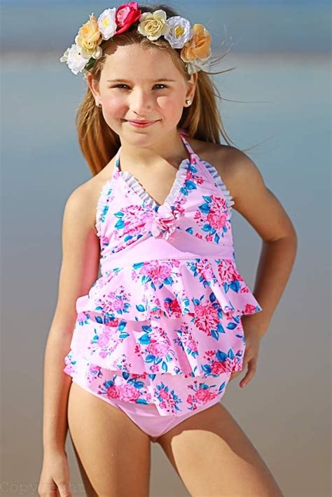 Girls Frill Tankini Set