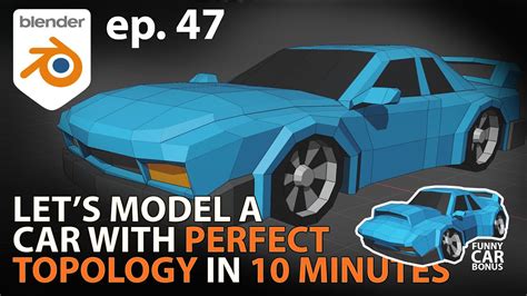 Let S Model A CAR With PERFECT TOPOLOGY In 10 MINUTES Blender 2 9