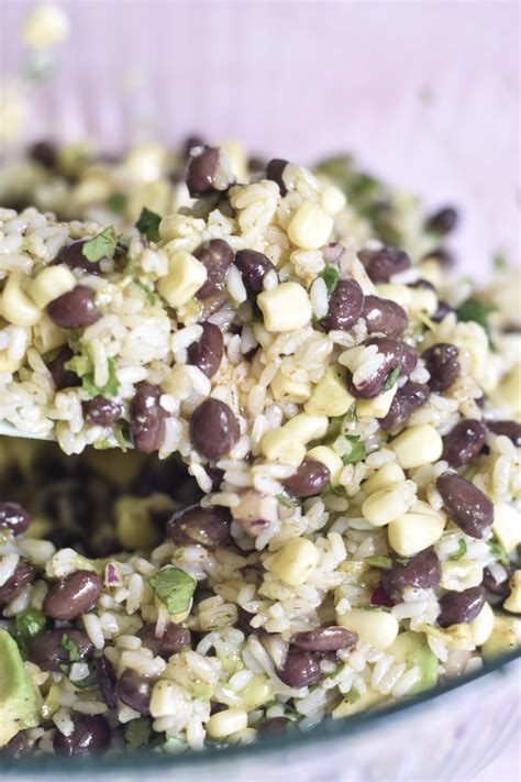 Black Bean Rice Salad Thyme And Love