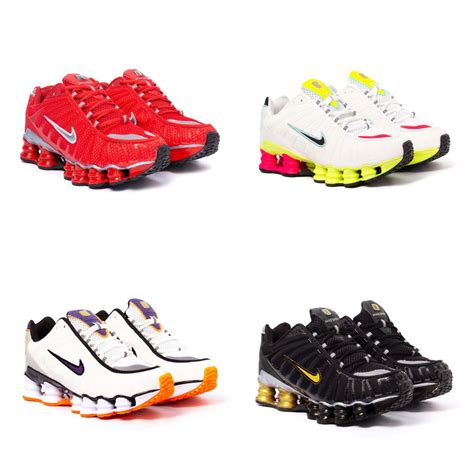 T Nis Nike Shox Tl Molas Refletivo Linha Premium V Rias Cores