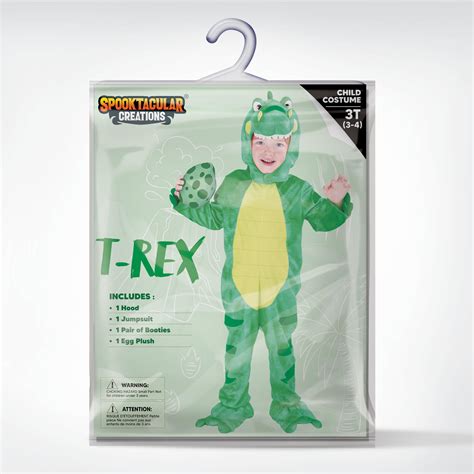 Spooktacular Creations Realistic Light Green T Rex Costume Dinosaur