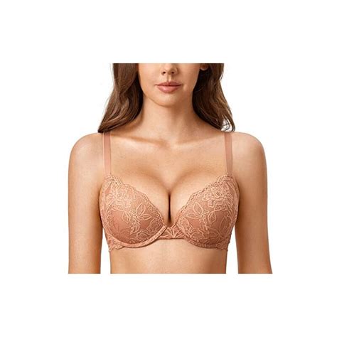 Dobreva Donna Reggiseno Push Up Pizzo Con Ferretto Imbottito Plunge