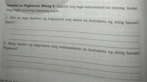 Sagutin Ang Mga Gabay Na Tanong Ng Iyong Guro Conten Den 4