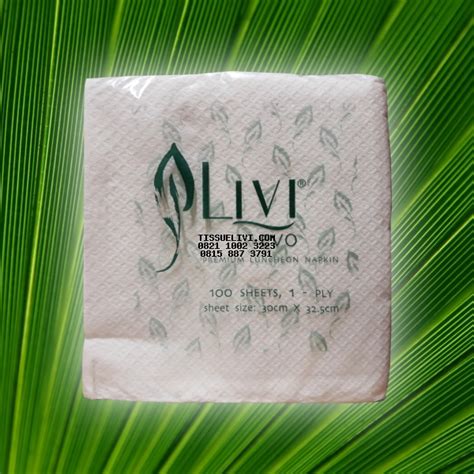 Tissue Livi Napkin Luncheon Full Embosse Livi Evo Premium 60 Pack X 100