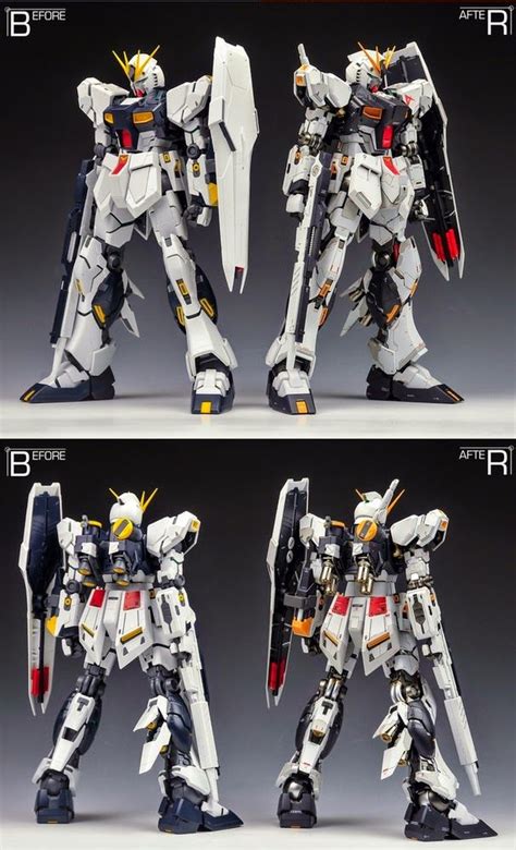 Custom Build MG 1 100 RX 93 Nu Gundam Ver Ka Detailed Gundam Kits