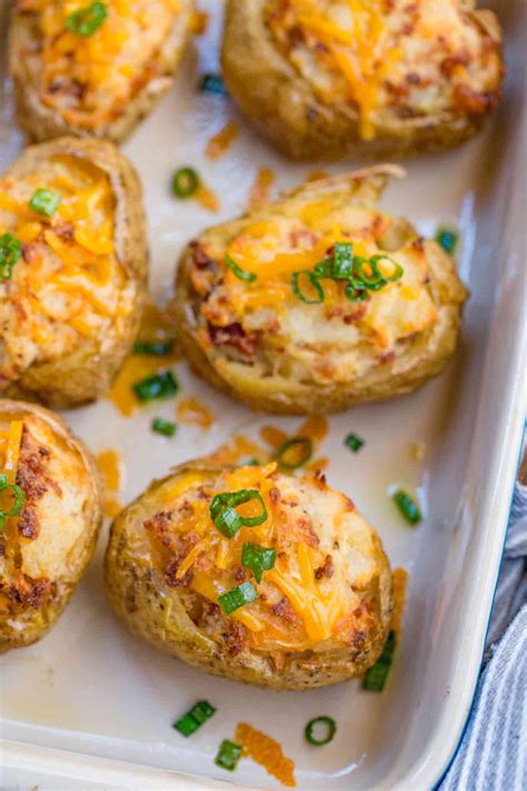 Twice Baked Potatoes Dinner Then Dessert