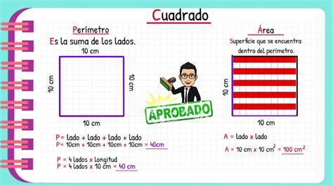 Cuadrado Y Cubo Perímetro Área Y Volumen Primaria Youtube