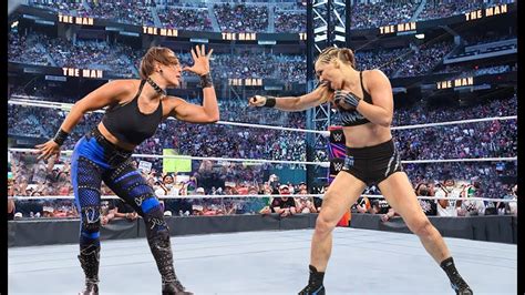 Ronda Rousey Vs Rhea Ripley Full Match Wwe Youtube