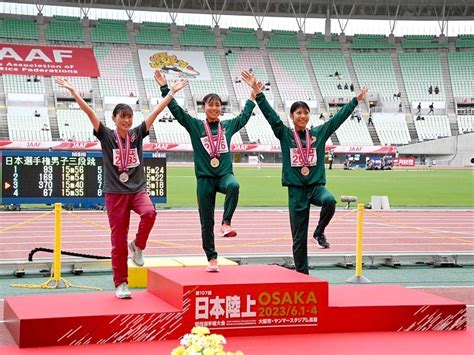 【第107回日本選手権】u20女子5000m 表彰式：日本陸上競技連盟公式サイト