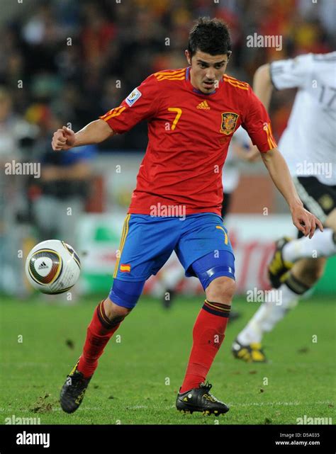 Spain's David Villa during the 2010 FIFA World Cup semi-final match ...