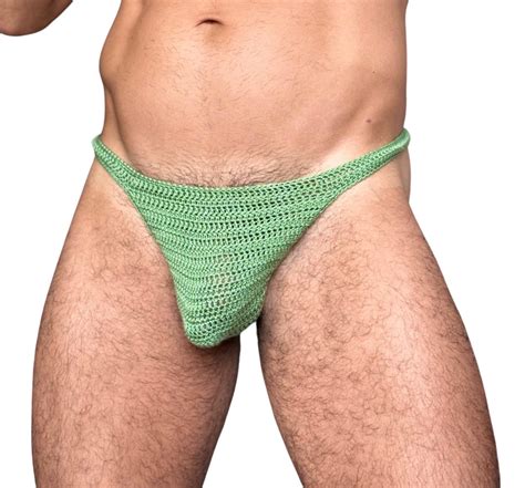 Maillot De Bain String Pour Homme Bikini String Au Crochet Pour Homme Sous V Tement String