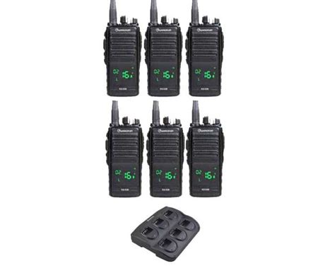 Set Van 6 Wouxun KG D26 IP55 Digitale PMR446 Portofoons Met Multilader