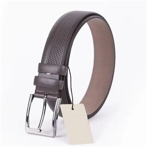 Buy Dark Brown Mens Vegan Leather Belt Dress Leatherbeltsonline