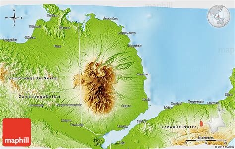 Physical 3D Map of Misamis Occidental