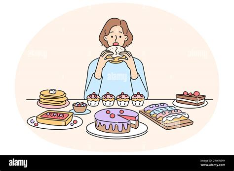 Fat Person Buffet Stock Vector Images Alamy