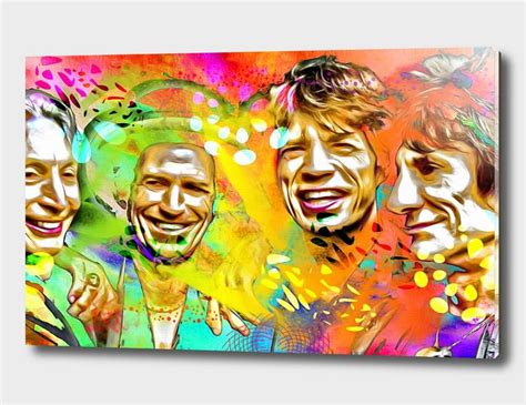 The Rolling Stones Acrylic Glass Print By Daniel Janda Limited