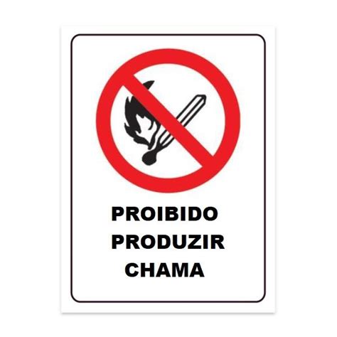 Placa P2 Proibido produzir chama Archives Protección