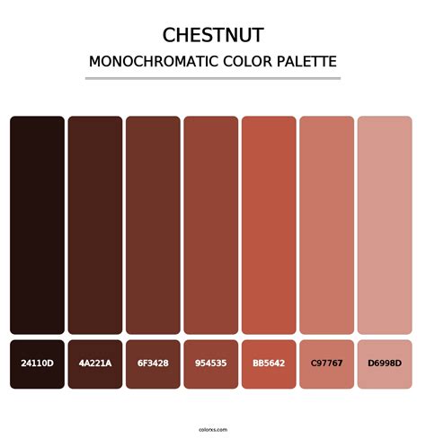 Chestnut Color Palettes