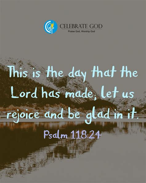 This Is The Day That The Lord Has Made Let Us Rejoice And Be Glad In