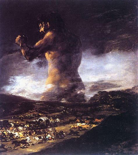 The Colossus By Francisco De Goya Y Lucientes Francisco