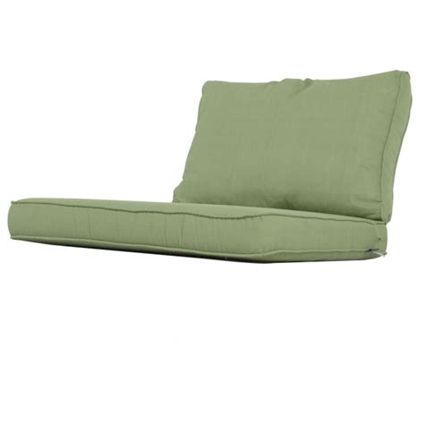 Loungekussen zit en rug 60x60cm carré Basic green Tuinkussenshop nl