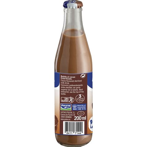 Batido De Chocolate 90 De Leche Sin Gluten Botella 200 Ml PULEVA