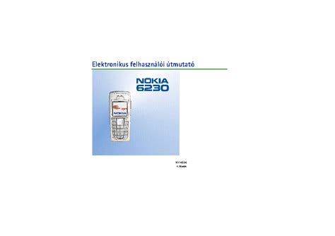 NOKIA 6230 USERMANUAL HU Service Manual download, schematics, eeprom ...