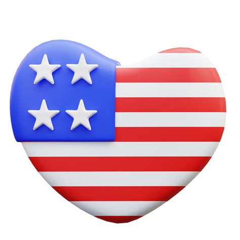 3d Illustration Love America 44609914 Png