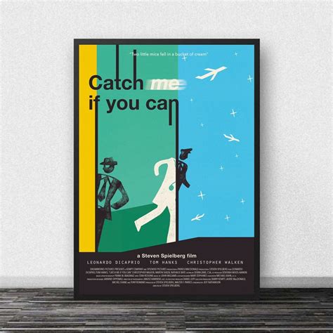 Catch Me If You Can Movie Poster Canvas Painting Wall Art for Living ...