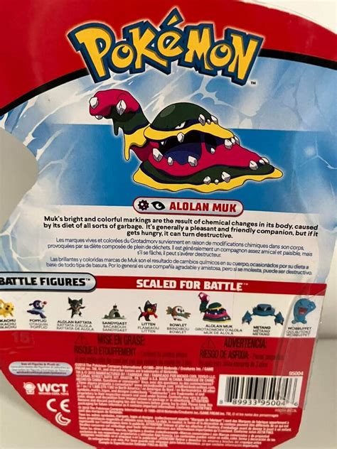 Pokemon Alolan Muk Nintendo Jazwares Wct Battle Figure New Moc Ebay