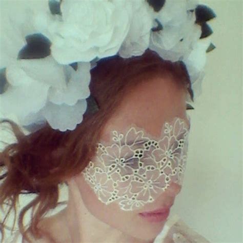 White Lace Face Mask Masquerade Mask Masquerade Wedding Etsy