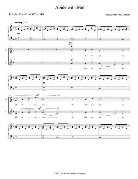 Abide with me! (by Rick Graham -- SATB)