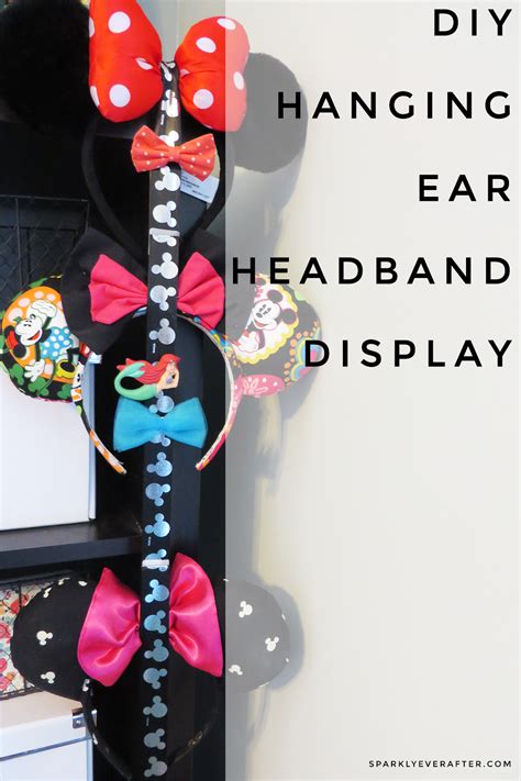 DIY Hanging Ear Headband Display - SparklyEverAfter.com