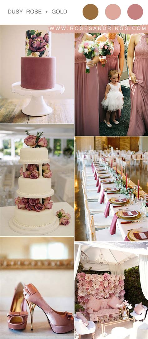 Top 9 Dusty Rose Wedding Color Palettes For 2024