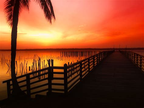 Free Images Sea Water Nature Ocean Horizon Dock Sky Sun