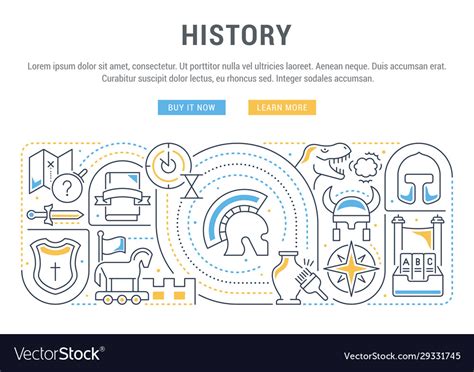 Banner history Royalty Free Vector Image - VectorStock