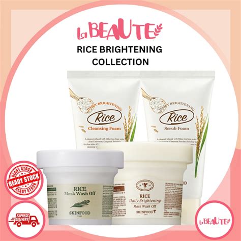 Skinfood Rice Daily Brightening Cleansing Water Ml Scrub Foam