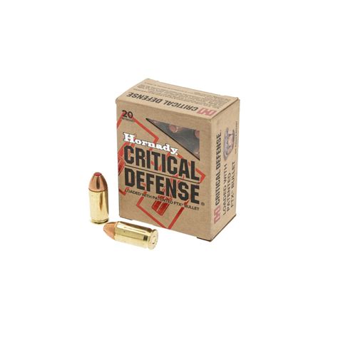 Hornady Critical Defense 45 ACP 185 Grain FTX Box Of 20