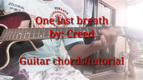 One Last Breath Guitar Chords Tutorial Youtube