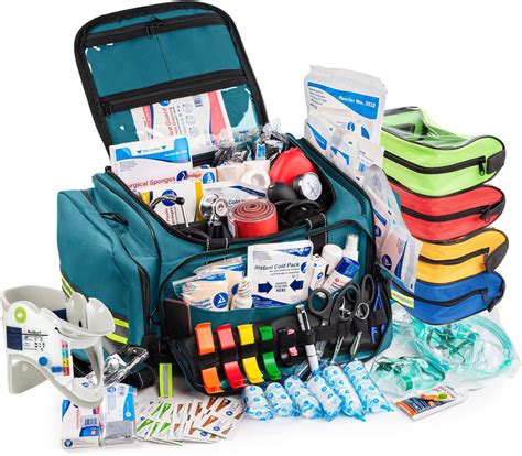 Scherber First Responder Fully Stocked Professional Essentials Emt Ems Trauma Kit