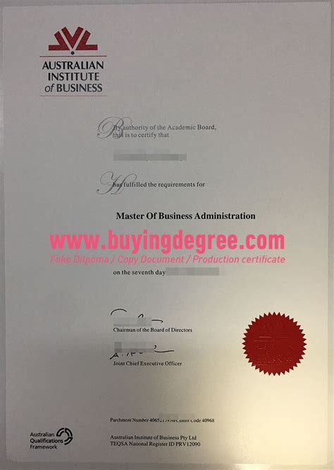 Safely buy a fake Australian Institute of Business degree certificate