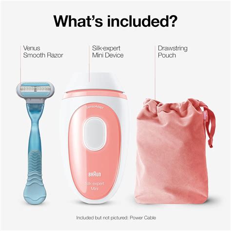 Braun Ipl Long Lasting Hair Removal For Women And Men Silk Expert Mini Pl1014 With Venus Razor