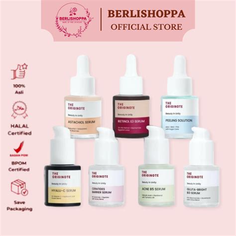 Jual THE ORIGINOTE Serum Bright B3 Retinol B3 Acne B5 Astachiol