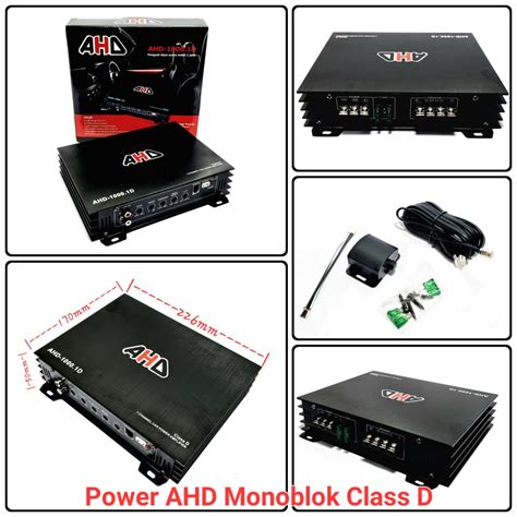 Jual POWER AMPLIFIER MONOBLOK CLASS D AHD 1000 1D Shopee Indonesia