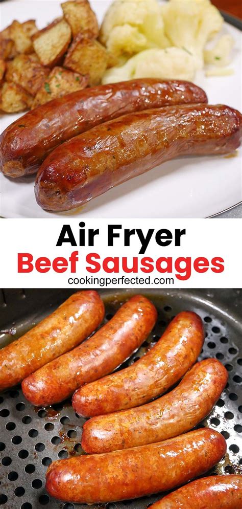 Delicious Air Fryer Beef Sausages