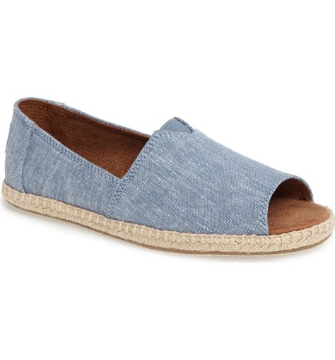 Toms Open Toe Espadrille Slip On Women Nordstrom