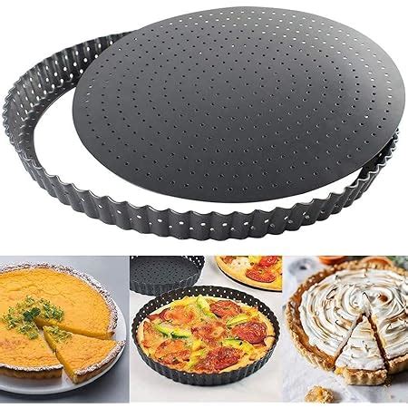 Moule Tarte Perfor Avec Fond Amovible Anti Adh Sif Pour Tarte