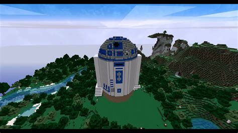 Minecraft Star Wars R2 D2 Timelapse Build Youtube